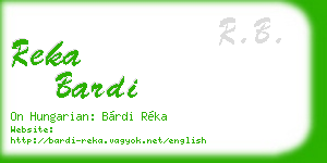 reka bardi business card